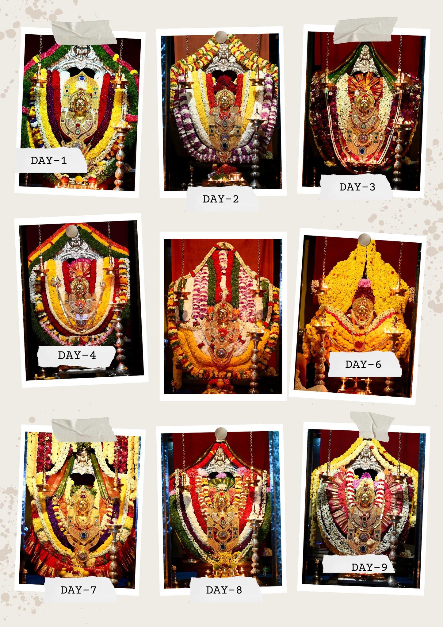 Navarathri Alankara – 4K HD Mobile Wallpaper Pack (Digital Download)